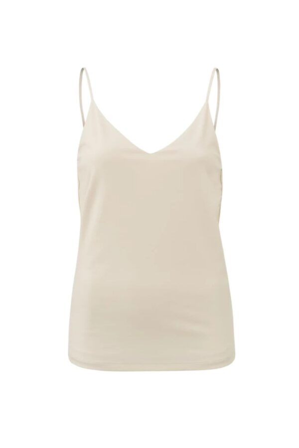 yaya jersey cami top with a v neck and spaghetti straps pumice stone sandgallery1